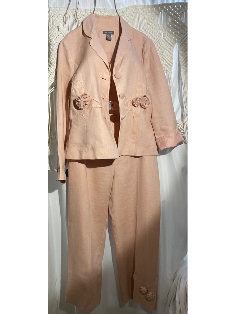 KENAR 100% Linen 2 pcs set fully lined